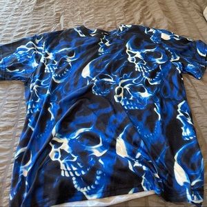 Shein Skeleton OS Graphic T